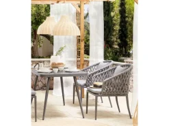 Beliani Gartenstuhl Grau 62x56x89* Sale