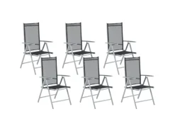 Gartenstühle|Beliani Gartenstuhl Silber 65x54x103