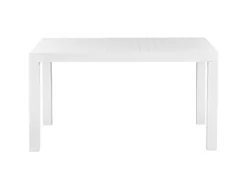 Gartentische|Beliani Gartentisch FOSSANO Weiss 140x80x76