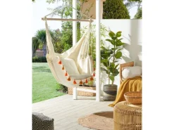 Beliani Hängesessel Beige Orange 55x96x125* Best