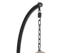 Sitzkissen|Beliani Hängesessel Schwarz 97x106x199