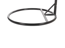 Sitzkissen|Beliani Hängesessel Schwarz 97x106x199