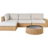 Beliani Lounge Set OLIVERI Beige Naturfarben* Hot