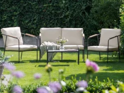 Beliani Lounge Set VEZZANA Hellbeige* Online