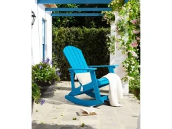 Gartenstühle|Beliani Schaukelstuhl 94x76x100