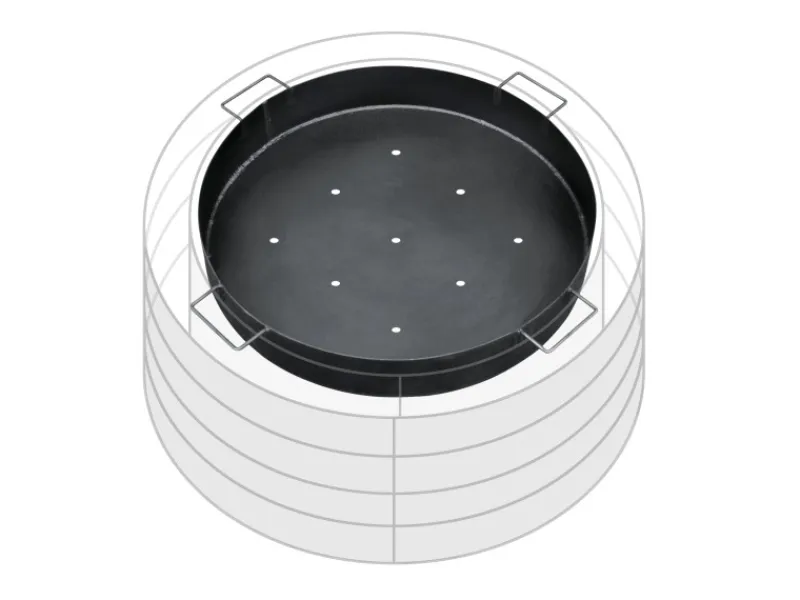 Bellissa Feuerschalen|Kohlenschale für Grill- und Feuerstelle Ø 65 cm