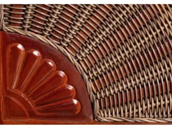 bene living Strandkorb Komplettset Schaalsee Mahagoni PE grau Modell 550* Clearance