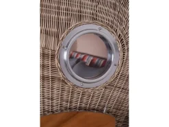 bene living Strandkorb Komplettset Ammersee Grande XL Teak Bullauge PE Shell Modell 584 Inkl Liftersystem Schutzhülle Doppelrollen Glasbecherhalter* Clearance