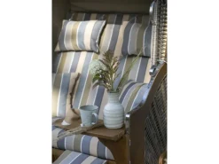 bene living Strandkorb Komplettset Schleswig Pinie Zweisitzer PE Mokka Modell 557*