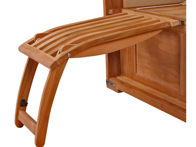 bene living Strandkorb Komplettset Schaalsee Teak PE grau Modell 581* Outlet