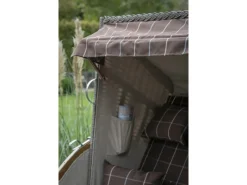 bene living Strandkorb Komplettset Schleswig Pinie Zweisitzer PE Mokka Modell 556* New