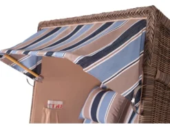 bene living Strandkorb Komplettset Schaalsee Teak PE grau Modell 580* New