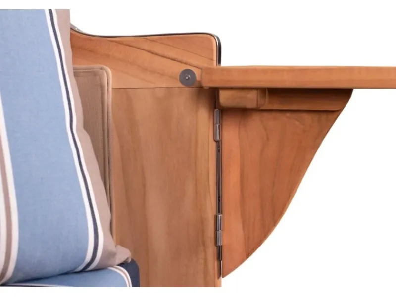 bene living Strandkorb Komplettset Schaalsee Teak PE grau Modell 580* New