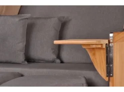 bene living Strandkorb Komplettset Schaalsee Teak PE grau Modell 551* Best