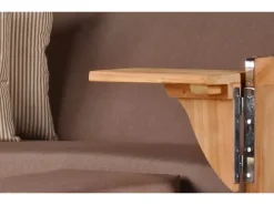 bene living Strandkorb Komplettset Ammersee Teak Bullauge PE Grau Modell 534* Best