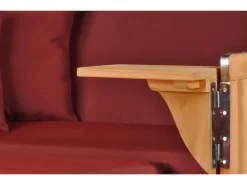 bene living Strandkorb Komplettset Ammersee Teak Bullauge PE Shell Modell 550*