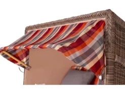 bene living Strandkorb Komplettset Schaalsee Teak PE grau Modell 584* New