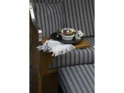 bene living Strandkorb Komplettset Schleswig Pinie Zweisitzer PE Mokka Modell 553* Best