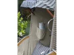 bene living Strandkorb Komplettset Schleswig Pinie Zweisitzer PE Mokka Modell 553* Best