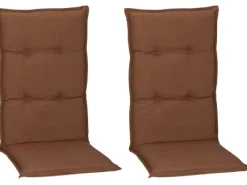 Beo Gartenstuhlauflagen|Sitzauflage Hochlehner Tolonaro 2er-Set DunkelBraun