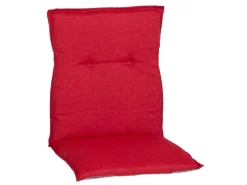 Beo Gartenstuhlauflagen|Sitzauflage Niedriglehner Gold Coast Rot kariert