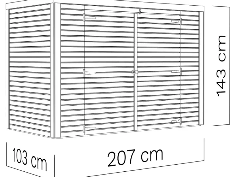 Gartenschrank Box Bike 103 cm x 207 cm FSC®*Bertilo
