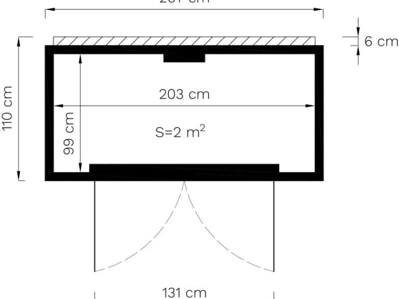 Gartenschrank Box Bike 103 cm x 207 cm FSC®*Bertilo