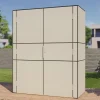Gartenschrank HPL Highboard 155 cm x 75 cm x 193 cm Grau FSC®*Bertilo Hot