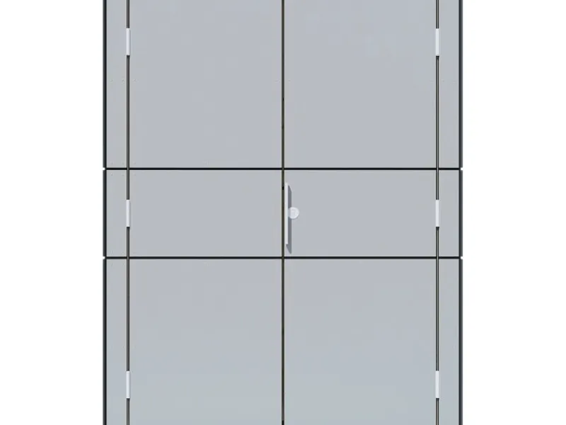 Gartenschrank HPL Highboard 155 cm x 75 cm x 193 cm Grau FSC®*Bertilo Hot