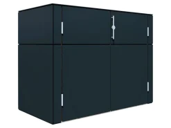 Gartenschrank HPL Sideboard 155 cm x 75 cm x 116 cm Anthrazit FSC®*Bertilo Outlet