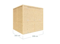 Holz-Gartenhaus Box 3 208 cm x 202 cm FSC®*Bertilo Online