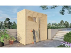 Kinder Bertilo Kaminholzregale|Outdoor-Spielzeug|Holz-Gartenhaus Cubus 1 234 cm x 115 cm FSC®