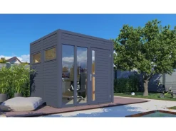 Kinder Bertilo Kinder-Gartengeräte|Holz-Gartenhaus Cubus 2 Office 226 cm x 234 cm FSC®