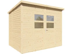 Bertilo Spaten|Rechen|Holz-Gartenhaus Felix 239 cm x 181 cm Natur FSC®