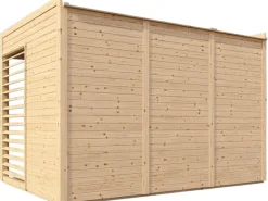 Bertilo Pavillons|Pavillon Garten-Lounge 2 Natur 234 cm x 337 cm FSC®