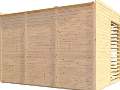 Bertilo Pavillons|Pavillon Garten-Lounge 2 Natur 234 cm x 337 cm FSC®