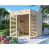 Bertilo Gartenmöbel-Sets|Pavillons|Pavillon Garten-Lounge 1 Natur 234 cm x 226 cm FSC®