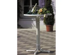 Best Freizeitmöbel Gartentische|Best Klapptisch Rund Weiß Ø 70 cm