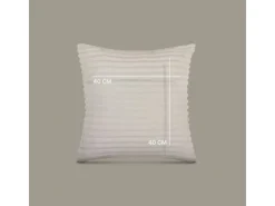 Bestlivings Gartenstuhlauflagen|Dekokissen Kordoptik 40 x 40 cm Creme