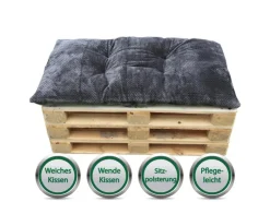 Palettenkissen 70 x 120 cm Anthrazit*Bestlivings Discount