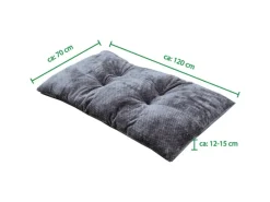 Palettenkissen 70 x 120 cm Anthrazit*Bestlivings Discount