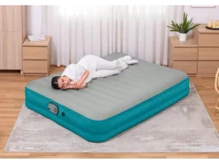 Bestway Wasserspielzeug|Doppelluftbett AlwayzAire Fortech 203 cm x 152 cm x 36 cm Türkis-Grau