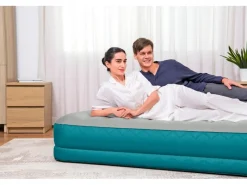 Bestway Wasserspielzeug|Doppelluftbett AlwayzAire Fortech 203 cm x 152 cm x 36 cm Türkis-Grau