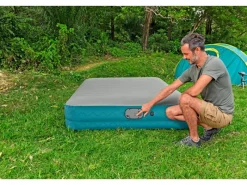 Bestway Wasserspielzeug|Doppelluftbett AlwayzAire Fortech 203 cm x 152 cm x 36 cm Türkis-Grau