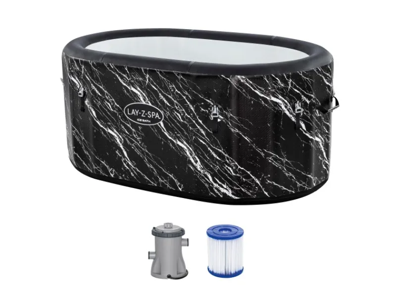 Eisbad Glacial Dip mit Filterpumpe Aufblasbar 152 cm x 92 cm x 71 cm*Bestway Hot