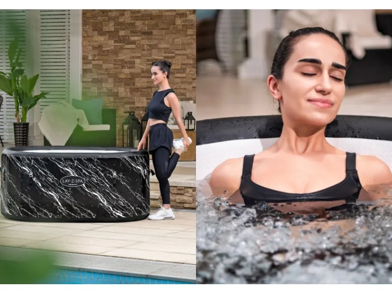 Eisbad Glacial Dip mit Filterpumpe Aufblasbar 152 cm x 92 cm x 71 cm*Bestway Hot