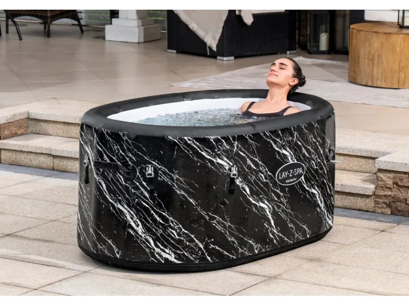 Eisbad Glacial Dip mit Filterpumpe Aufblasbar 152 cm x 92 cm x 71 cm*Bestway Hot