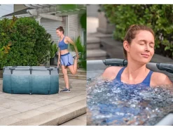 Eisbad Glacial Dip mit Filterpumpe Oval 150 cm x 90 cm x 65 cm*Bestway Hot