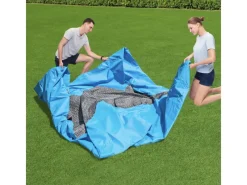 Fast Set Aufstellpool-Set Ø 457 x 122 cm Rund Schiefergrau*Bestway New