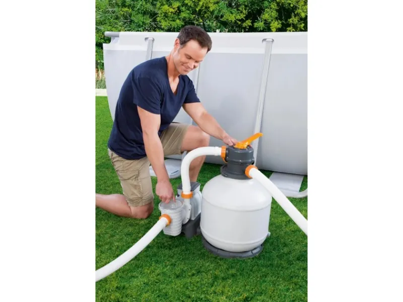 Bestway Pooltechnik|Flowclear Sandfilteranlage mit Zeitschaltuhr 5.678l/h 230 W